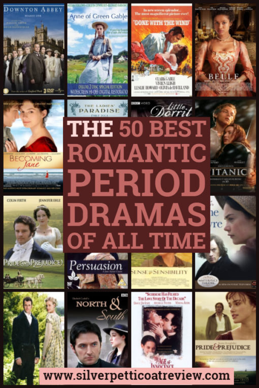 The 50 Best Romantic Period Dramas of All Time (2014). These were our favorite period dramas with romance.
#PeriodDramas #RomanticPeriodDramas #List #PrideandPrejudice #Britishshows #NorthandSouth