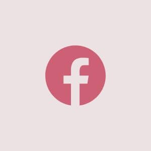 facebook logo in pink