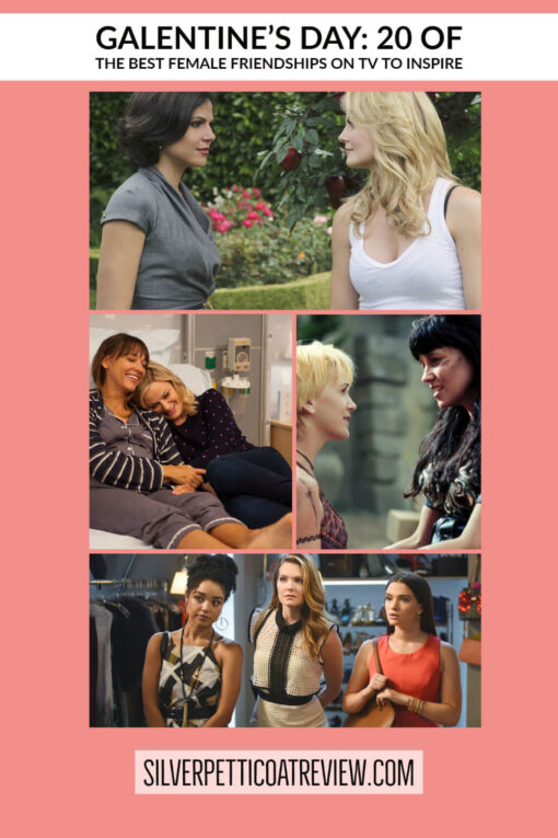 Galentine's Day: female friendships on TV pinterest image