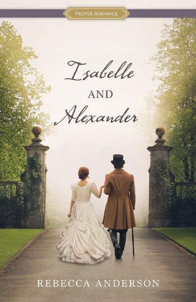 Isabelle and Alexander book cover showing a Victorian couple outside