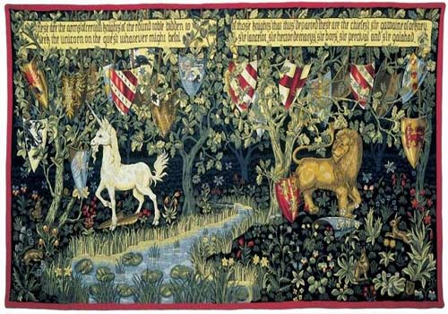 William Morris Tapestry: Chevaliers de la Table Ronde