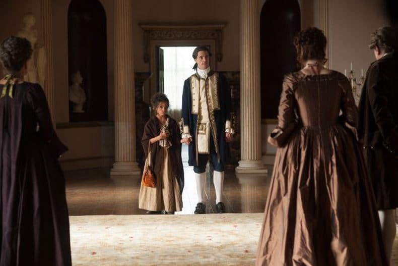 Young Belle with her father (Matthew Goode) Photo: Fox Searchlight Pictures